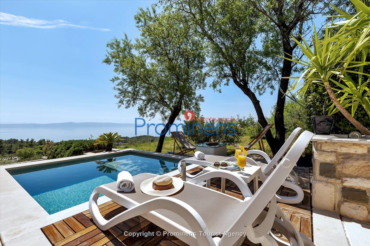 Ferienhaus mit Pool Villa Rita in Makarska - Kroatien im Naturpark Biokovo