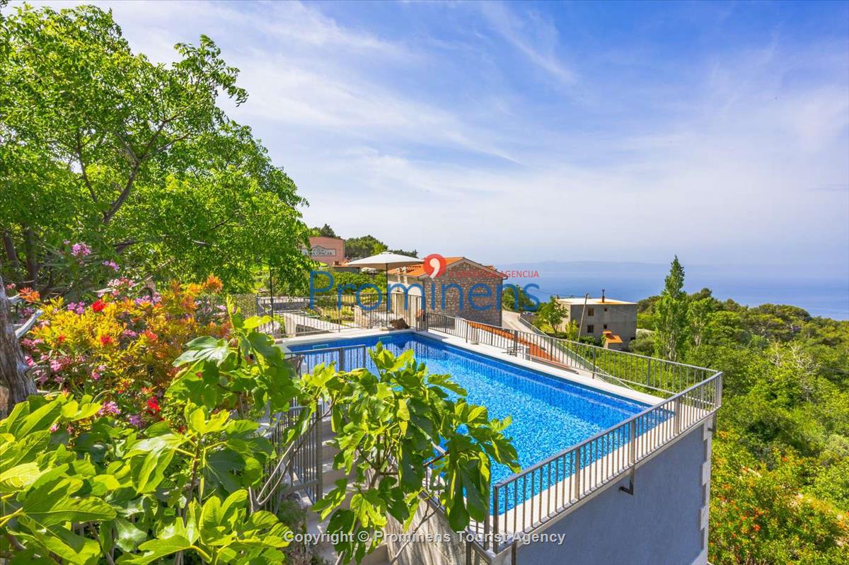 Fereinhaus Stina mit Pool und Meerblick in Tučepi - Makarska Riviera -Kroatien mieten