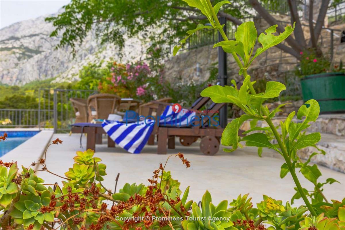 Fereinhaus Stina mit Pool und Meerblick in Tučepi - Makarska Riviera -Kroatien mieten