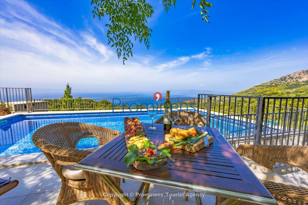 Fereinhaus Stina mit Pool und Meerblick in Tučepi - Makarska Riviera -Kroatien mieten