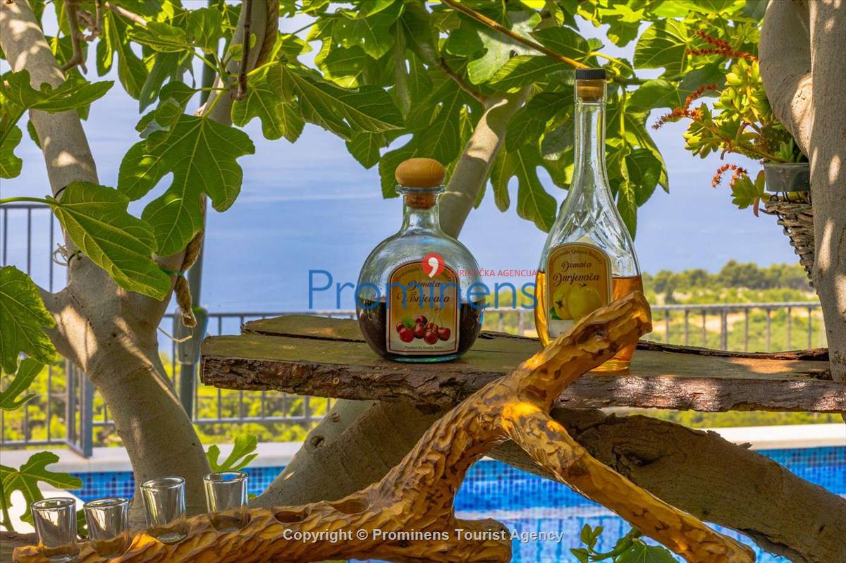 Fereinhaus Stina mit Pool und Meerblick in Tučepi - Makarska Riviera -Kroatien mieten