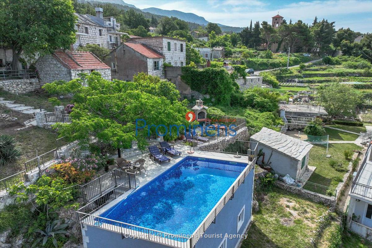 Fereinhaus Stina mit Pool und Meerblick in Tučepi - Makarska Riviera -Kroatien mieten