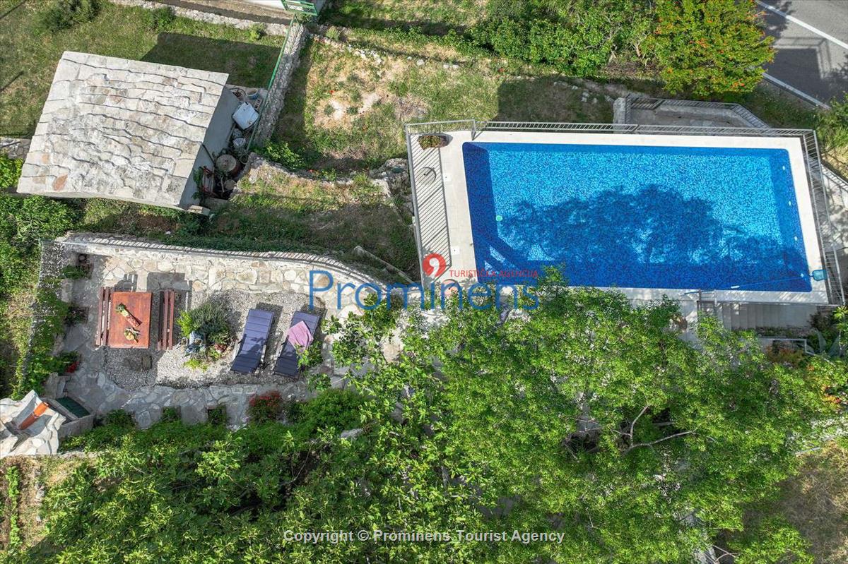 Fereinhaus Stina mit Pool und Meerblick in Tučepi - Makarska Riviera -Kroatien mieten