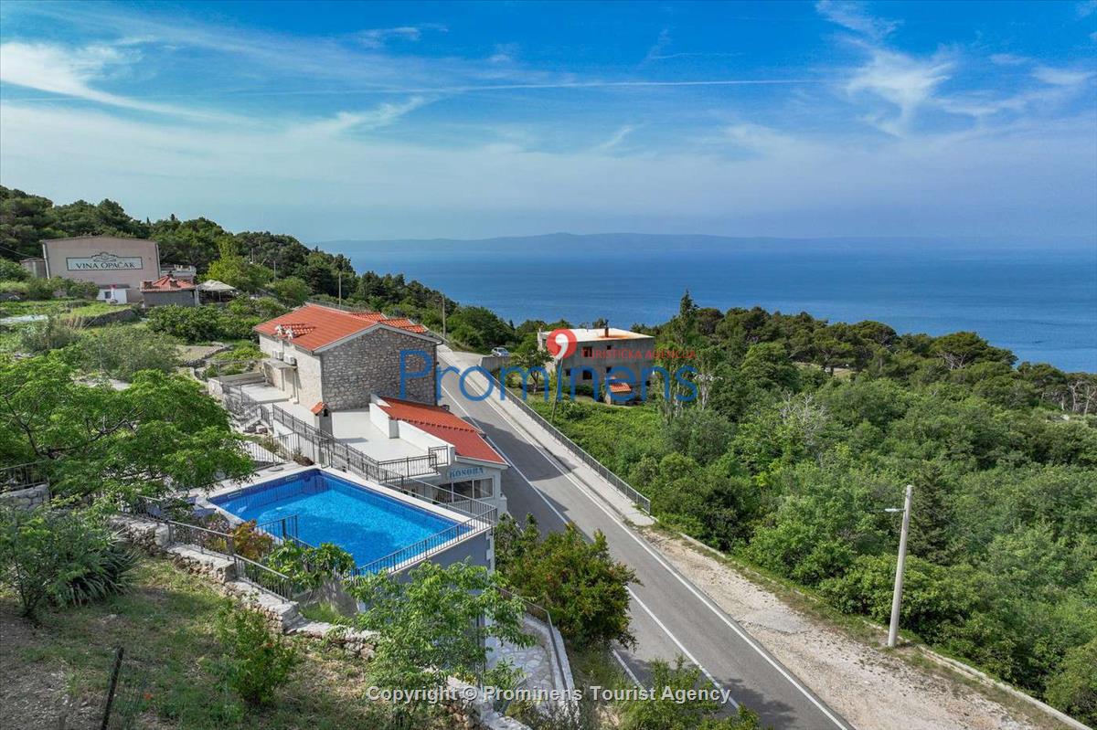 Fereinhaus Stina mit Pool und Meerblick in Tučepi - Makarska Riviera -Kroatien mieten