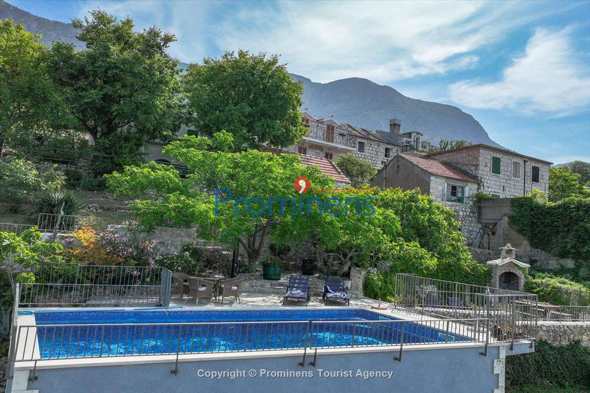 Fereinhaus Stina mit Pool und Meerblick in Tučepi - Makarska Riviera -Kroatien mieten