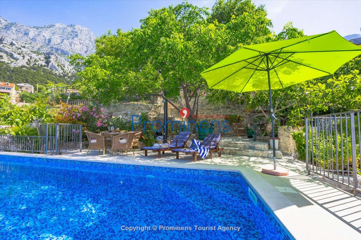 Fereinhaus Stina mit Pool und Meerblick in Tučepi - Makarska Riviera -Kroatien mieten