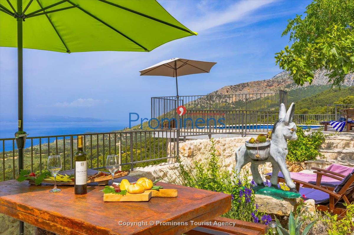 Fereinhaus Stina mit Pool und Meerblick in Tučepi - Makarska Riviera -Kroatien mieten
