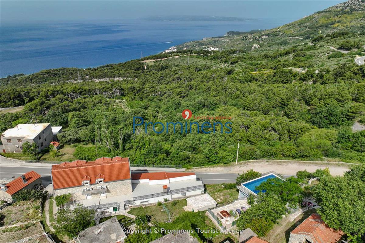 Fereinhaus Stina mit Pool und Meerblick in Tučepi - Makarska Riviera -Kroatien mieten