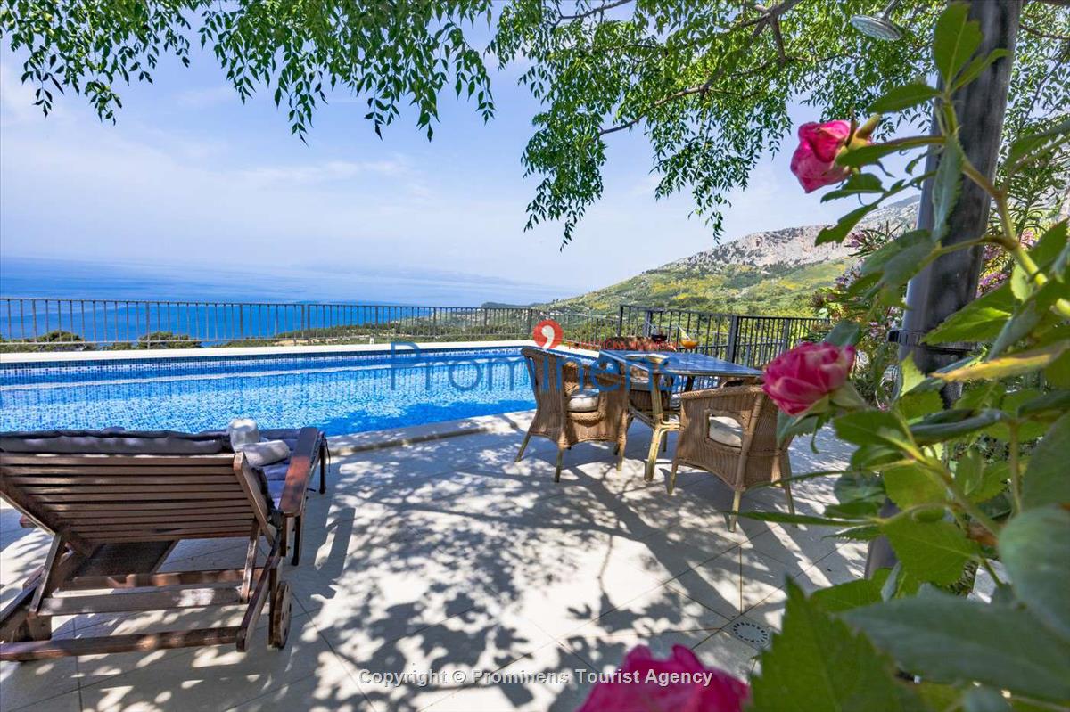 Fereinhaus Stina mit Pool und Meerblick in Tučepi - Makarska Riviera -Kroatien mieten