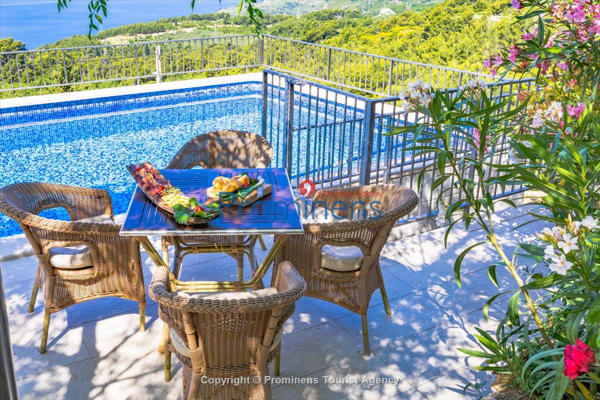 Fereinhaus Stina mit Pool und Meerblick in Tučepi - Makarska Riviera -Kroatien mieten