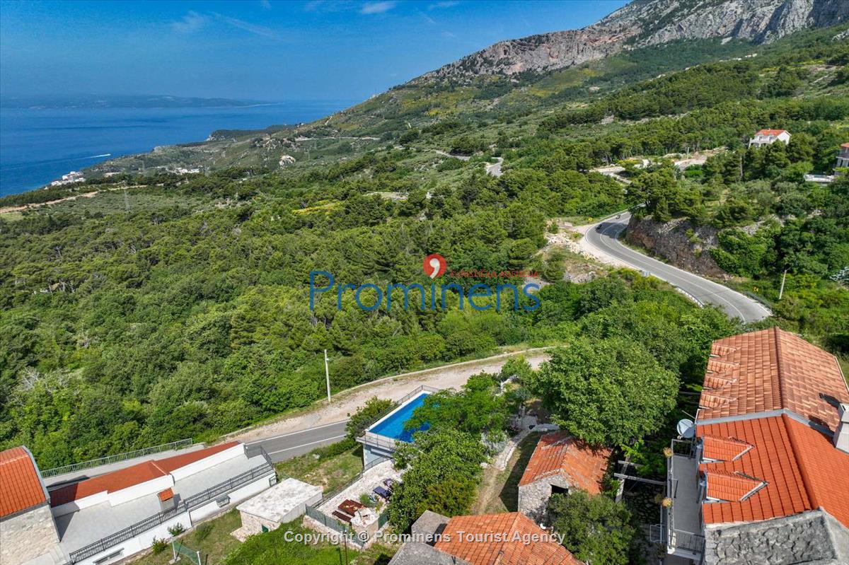 Fereinhaus Stina mit Pool und Meerblick in Tučepi - Makarska Riviera -Kroatien mieten