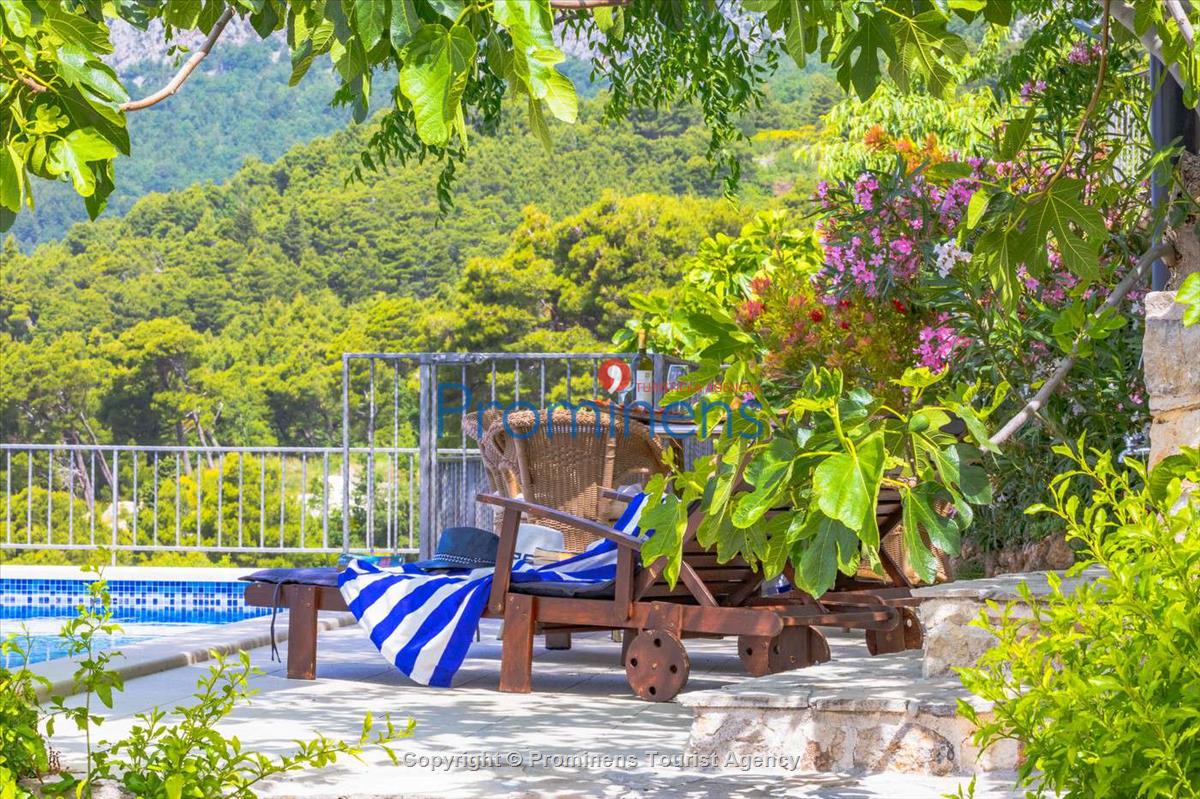 Fereinhaus Stina mit Pool und Meerblick in Tučepi - Makarska Riviera -Kroatien mieten