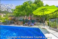 Fereinhaus Stina mit Pool und Meerblick in Tučepi - Makarska Riviera -Kroatien mieten