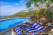Fereinhaus Stina mit Pool und Meerblick in Tučepi - Makarska Riviera -Kroatien mieten