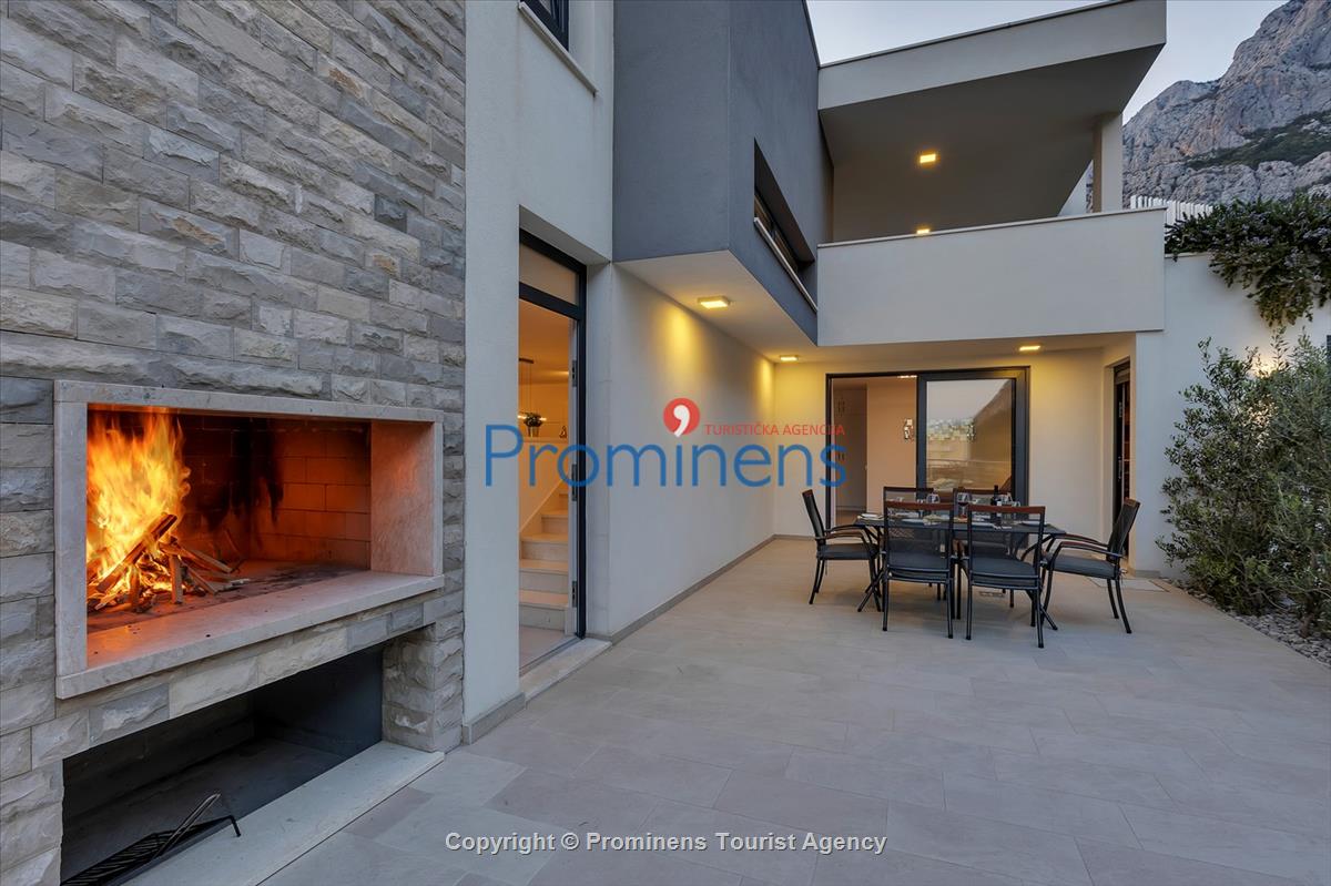 Ferienhaus Villa Oscar in Makarska mit beheiztem Pool, Whirlpool, Terrasse und Meerblick- ruhiger Familienurlaub