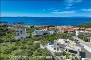 Ferienhaus Villa Oscar in Makarska mit beheiztem Pool, Whirlpool, Terrasse und Meerblick- ruhiger Familienurlaub