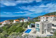 Ferienhaus Villa Oscar in Makarska mit beheiztem Pool, Whirlpool, Terrasse und Meerblick- ruhiger Familienurlaub