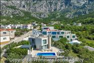 Ferienhaus Villa Oscar in Makarska mit beheiztem Pool, Whirlpool, Terrasse und Meerblick- ruhiger Familienurlaub