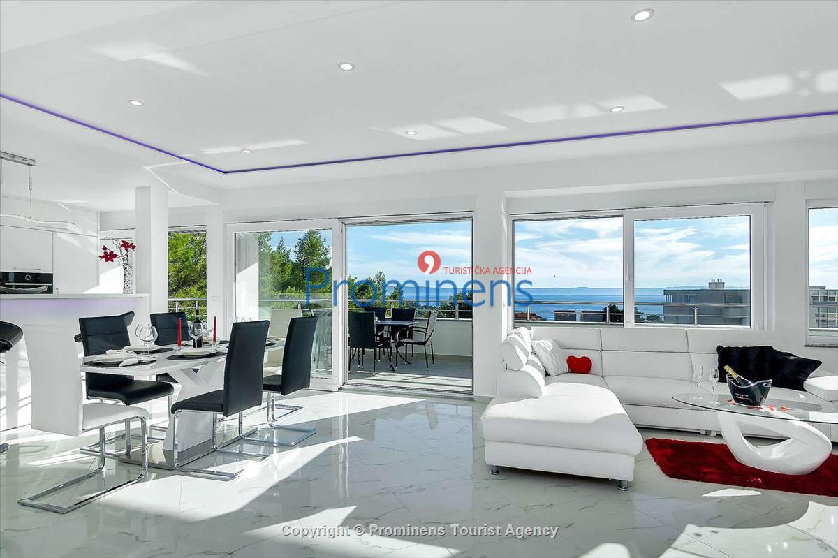 Penthouse Ferienwohnung mit Meerblick und drei Schlafzimmern in Makarska mieten