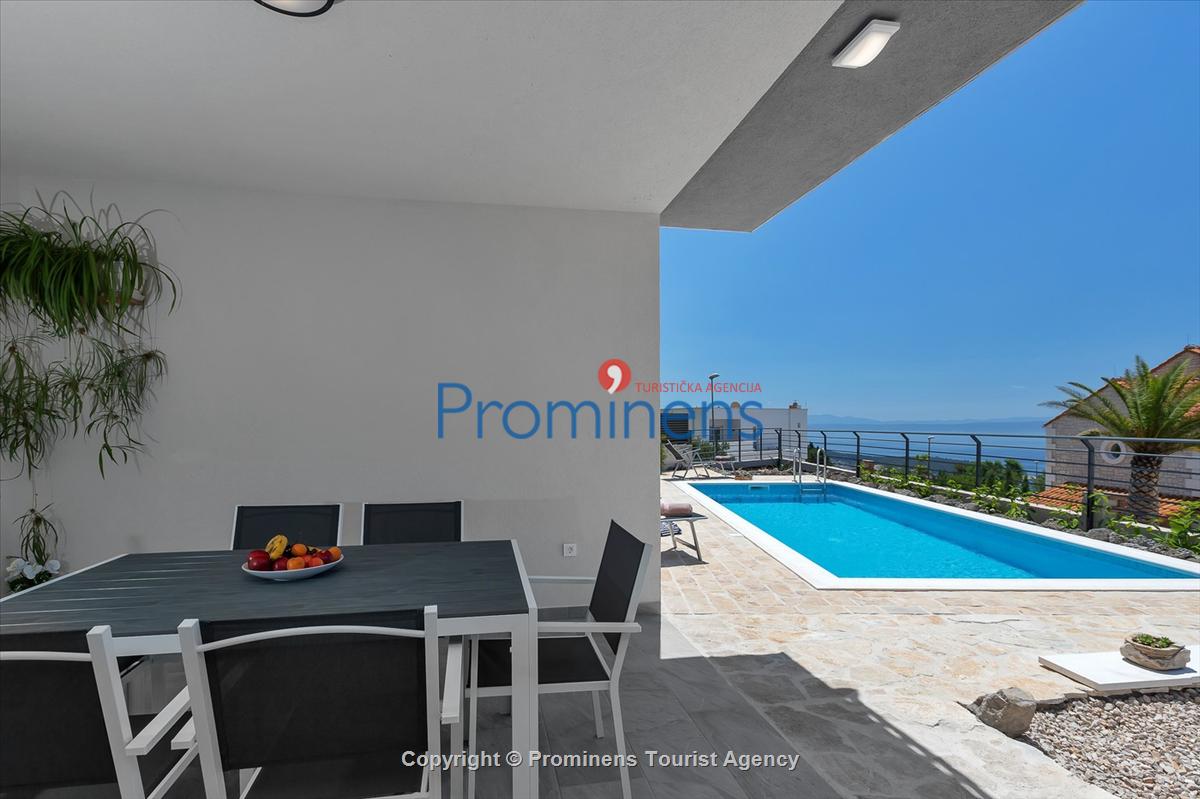 Ferienhaus Villa SMART mit Pool in Makarska - Drei Schlafzimmer und Meerblick