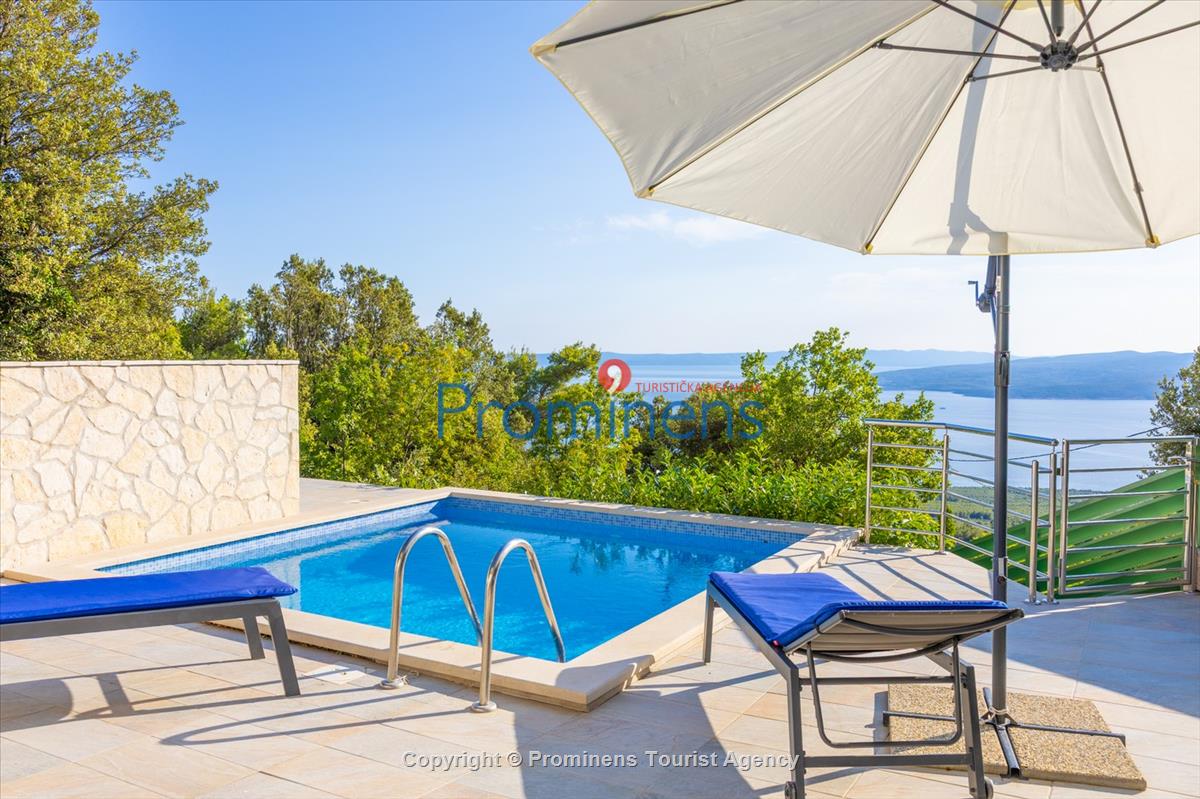 Ferienhaus Giran mit Pool und Meerblick in Bast, Makarska Riviera, Dalmatien - Kroatien Urlaub