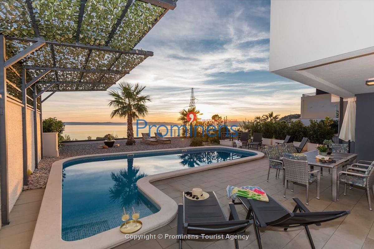 Ferienhaus Villa M mit Pool in Makarska mieten , Meerblick, Sauna & Fitnessraum,  Makarska Riviera Familienurlaub